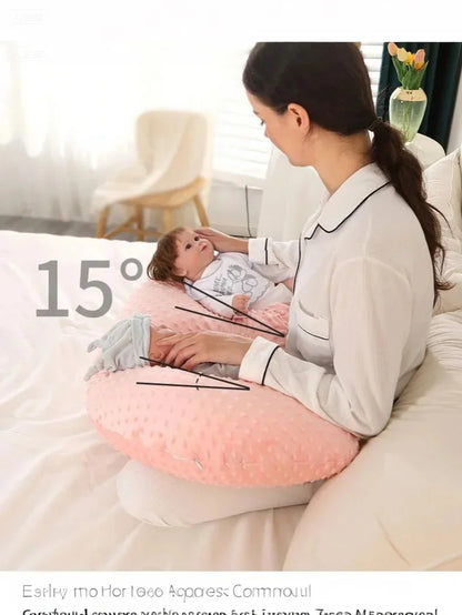 Baby Breastfeeding Pillow Doudou Velvet Multifunctional Pregnant Women Breastfeeding Artifact Pillow Slope Pillow Baby Pillow