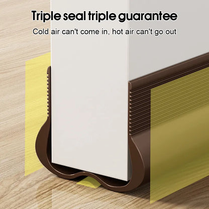 (2 Pcs) Under Door Draft Stopper, Under Door Blocker Size of Adjustable Size 93cm, Easy Install,Gap Filler, Reduces Air Draft, Noise & Sound, Door Seal for Improved Insulation