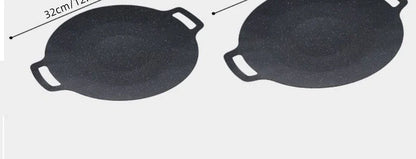 Roasting Round Pans Korean Aluminum Nonstick Grill Top Griddle Pan Bbq Fry Grill Outdoor Cast Iron Barbecue Griddles Grill Pans