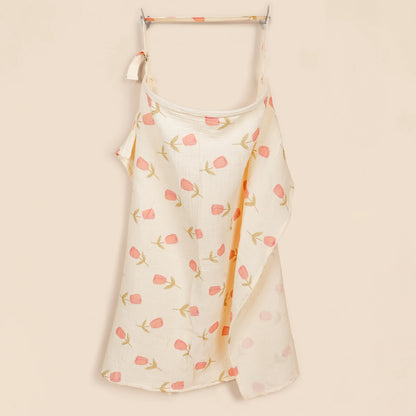 Tulip Printing Mother Outing Privacy Breastfeeding Adjustable Apron Baby Feeding Nursing Cover Blanket Stroller Cover Blanket