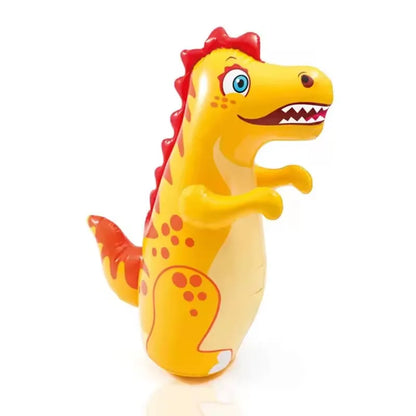 Children Adult Tumbler Boxing Inflatable Standing Punching Bag Boys Dinosaur Sport Toys Kids Activity Outdoors Game Gift