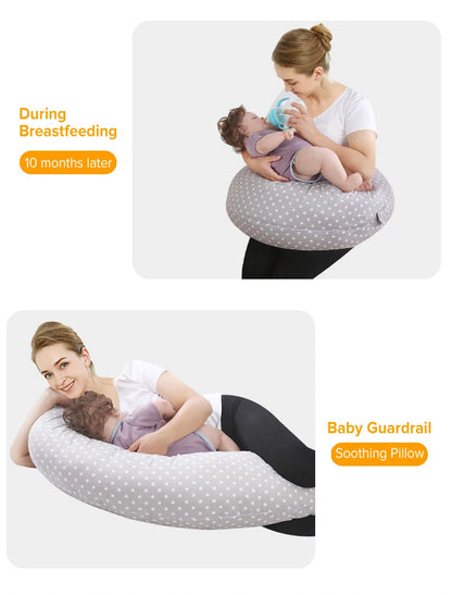 AnGku 70.9*51.2*13.8 Inches Pregnancy Pillow Removable Pillow for Pregnant Women 2PCS Nursing Pillow Breastfeeding Cushion