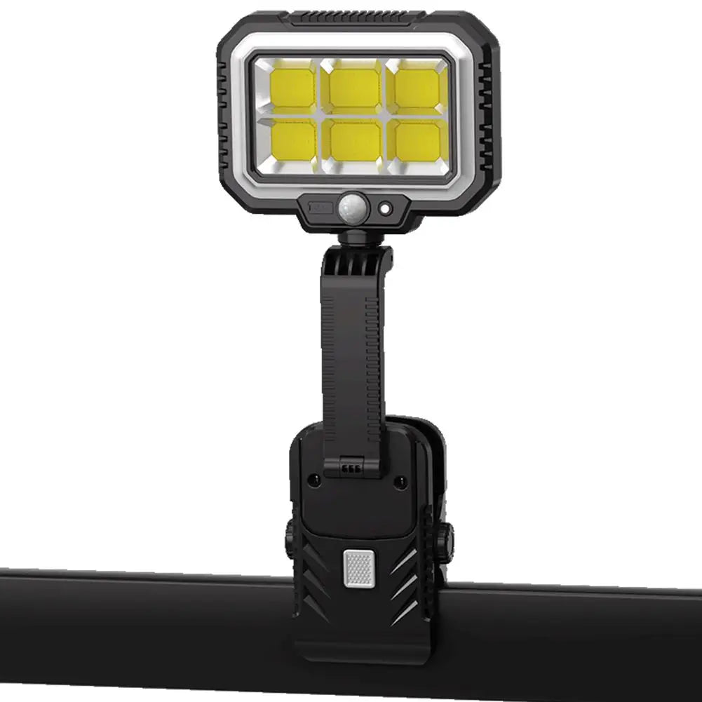 Clip On Solar Lights Outdoor COB LED Security Light Solar Charging 360° Rotatable Rainproof Motion Sensor Auto On/Off For Outdoor