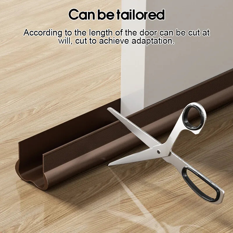 (2 Pcs) Under Door Draft Stopper, Under Door Blocker Size of Adjustable Size 93cm, Easy Install,Gap Filler, Reduces Air Draft, Noise & Sound, Door Seal for Improved Insulation