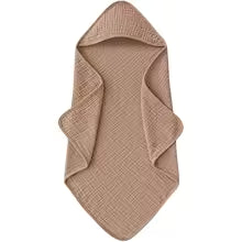 Baby Muslin Hooded Bath Towels and Washcloths Muslin Cotton Hooded Baby Towels Absorbent Blankets for Gift Newborn Infant Shower
