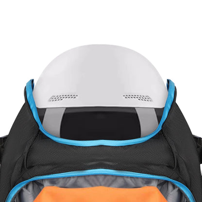 50L Ski Boot Bag with Rubberized Exterior/Waterproof Bottom for Skis, Snowboard, Ski Helmet, Accessories