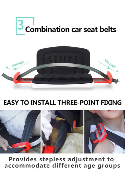 Mifold Portable Baby Car Seat Safety Cushion Travel Pocket Foldable Child Car Safety Seats Harness The Grab and Go Booster