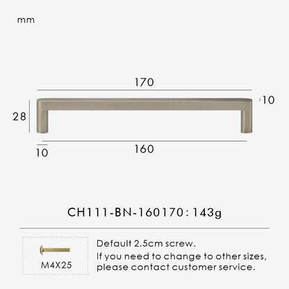 Brushed Brass Cabinet pulls Kitchen Cabinet Handles, Cabinet Pulls Kitchen Cabinet Hardware for Cupboard Nickel Brushed Antique Brass Matte Gold CH111