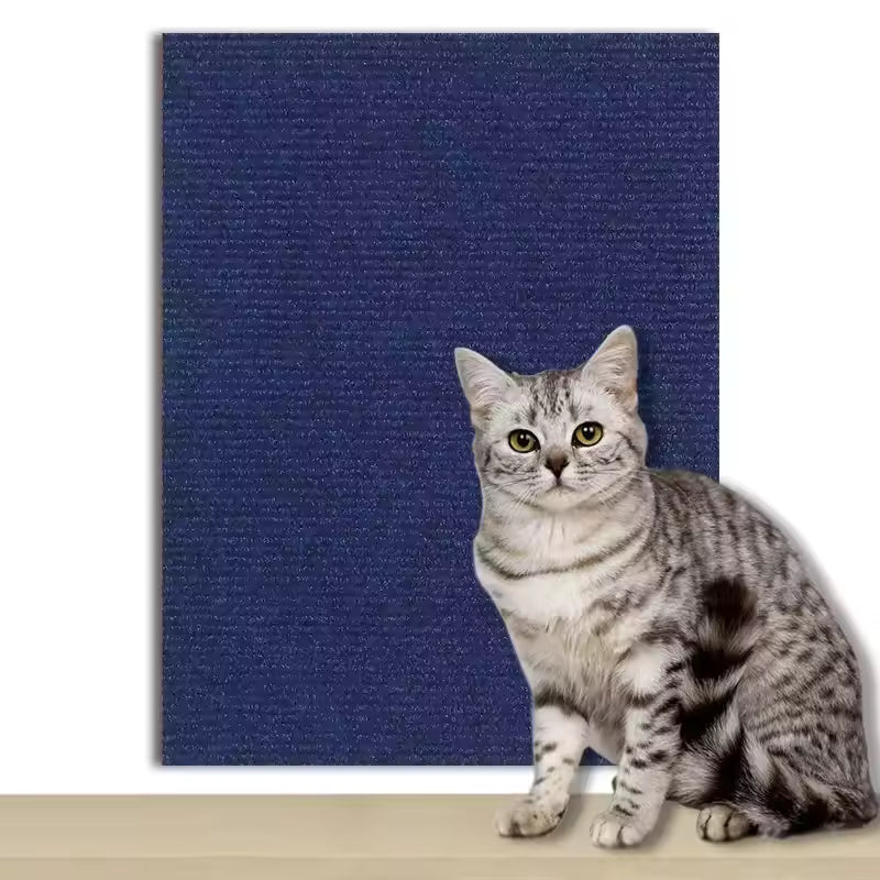 Cat Scratch Mat,Trimmable Self-Adhesive Carpet,DIY Climb Cat Scratcher for Cat Couch Furniture or Wall Protector,Covering Cat Tower,and Replacement Pads