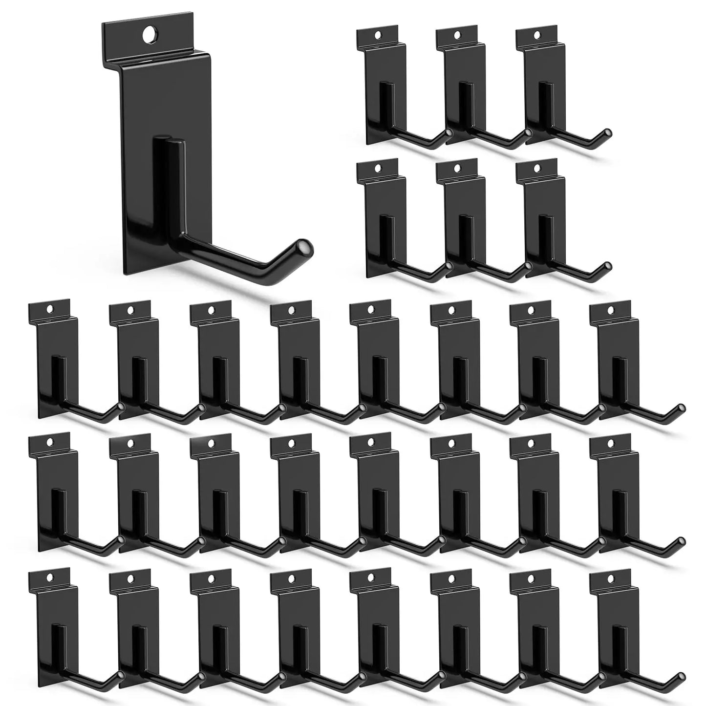 18 Pcs Garage Hooks Heavy Duty - Garage Storage and Organization Ladder Hooks with Non Slip PVC Coating for Hanging Bike，Ladder，Garden Tools，Hose