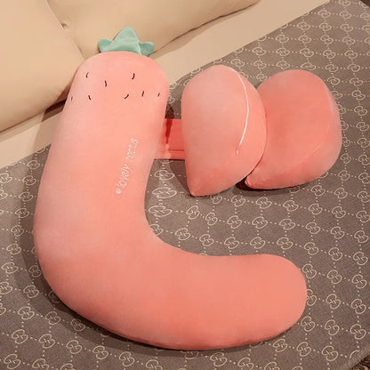 Pregnant Women Sleep on The Side of The Pillow The Pregnancy Belly Pillow Soft Comfortable Solid Color Lumbar Pillow Maternity