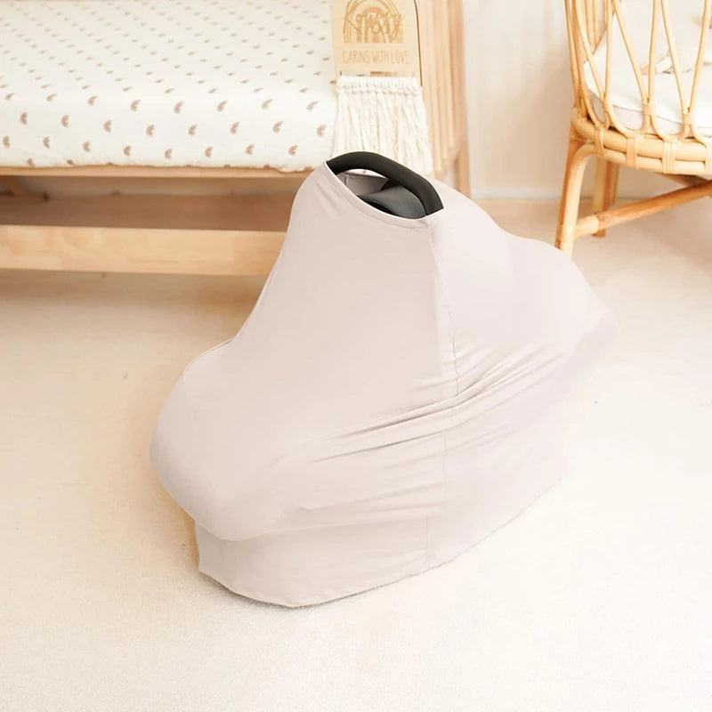 Multi-use Nursing Breastfeeding Cover Baby Car Seat Infant Carseat Canopy Stroller High Chair Shopping Cart Carrier Cover Solid