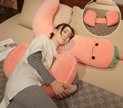 Pregnant Women Sleep on The Side of The Pillow The Pregnancy Belly Pillow Soft Comfortable Solid Color Lumbar Pillow Maternity