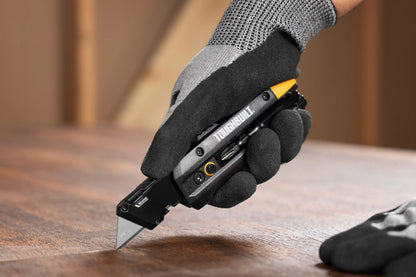 TB-H4-12-IM Electrician's Folding Utility Knife With Bit Driver Pry Bar Hand Tools
