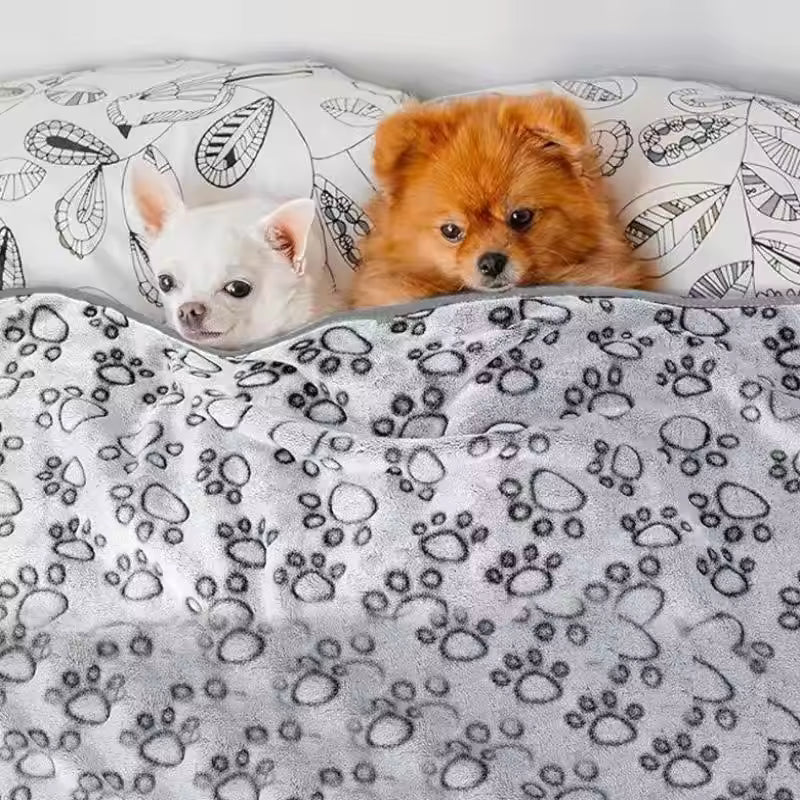 Dog Blankets for Large Dogs ,  1pc Pet Mat Soft Fluffy High Quality Pet Blanket Cute Cartoon Pattern Pet Mat Warm and Comfortable Blanket for Cat Dogs