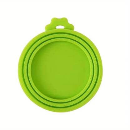 Food Can Lids Silicone Pet Food Can Covers for Dog  Cat Food One Tin Cap Fit Most Standard Size Dog Cat Food Canned