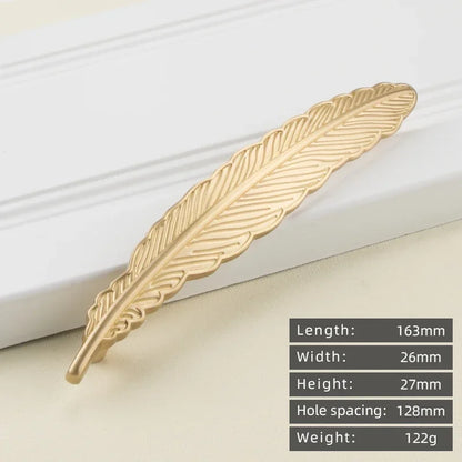 Cabinet Handles Brushed Brass Kitchen Knobs European style minimalist solid brass cabinet DIY pull handle classical luxury drawer gold knob cabinet door long handle