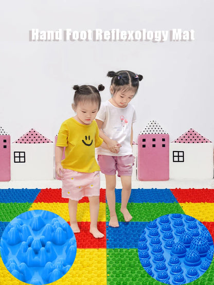 Massage pad plantar finger pressure plate foot massage sensory toy children and adults thickened to relieve tension fun game mat