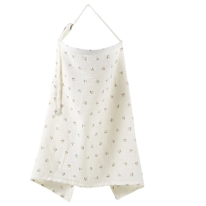 2025 Muslin Nursing Covers for Breastfeeding, Privacy Breast Feeding Cover with Arch Neckline for Mom and Baby Nursing Apron