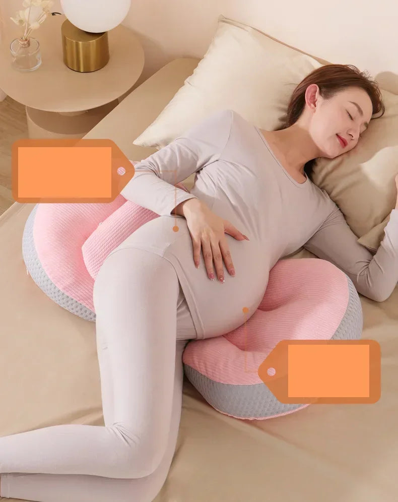 Pregnant Women's Waist Pillow Multifunctional Abdominal Support and Protection Side Sleep U-shaped Cushion Pregnant Pillow