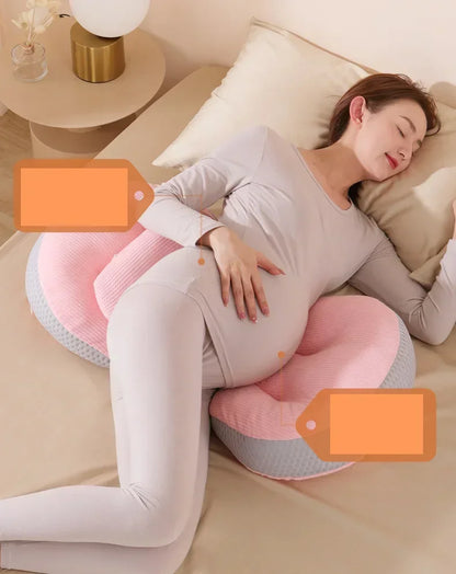 Pregnant Women's Waist Pillow Multifunctional Abdominal Support and Protection Side Sleep U-shaped Cushion Pregnant Pillow