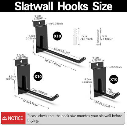 18 Pcs Garage Hooks Heavy Duty - Garage Storage and Organization Ladder Hooks with Non Slip PVC Coating for Hanging Bike，Ladder，Garden Tools，Hose
