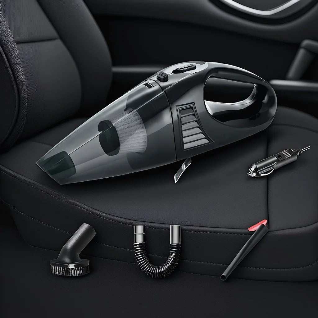 Wireless Car Vacuum Cleaner Portable Handheld - Dual Use for Home and Car Power Cord
