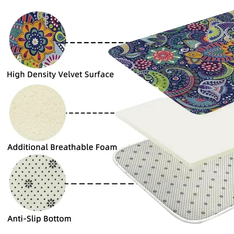 Baby Play Mat, Playpen Mat with Super Soft Touch, Activity Mats with Upgraded Anti-Slip Bottom, Machine Washable Crawling Mats for Floor & Picnic (Animal Alphabets)