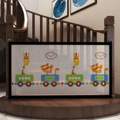 Pet Isolated Network Pet Dog Barrier Fences Stairs Gate New Folding Breathable Mesh Playpen For Dog Safety Fence Baby Gate Fence