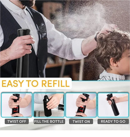 200/300/500ml High Pressure Spray Bottles Refillable Bottles Continuous Mist Watering Can Automatic Salon Barber Water Sprayer