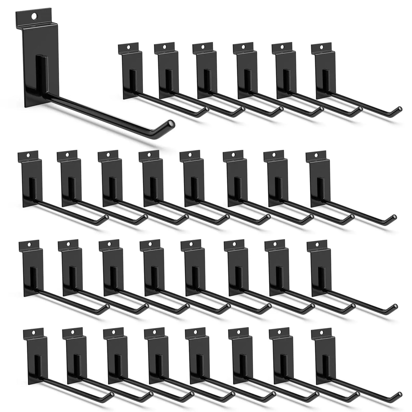 18 Pcs Garage Hooks Heavy Duty - Garage Storage and Organization Ladder Hooks with Non Slip PVC Coating for Hanging Bike，Ladder，Garden Tools，Hose
