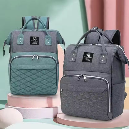 Backpack Organized Daypack Travel Baby Bag with Stroller Strap and Side Bottle Pockets