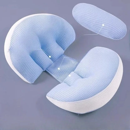 Ergonomic Pregnancy Pillow for Side Sleepers Pregnancy Support Cushion Waist Protection Relieve Abdominal Back Pressure