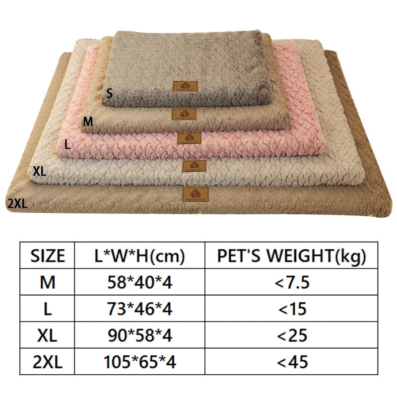 Washable Dog Bed for Crate 47x29 Inch, Reversible Kennel Pad for Extra Large Dogs Weight Up to 100 lbs, Plush and Comfy Pet Sleeping Mat, Charcoal