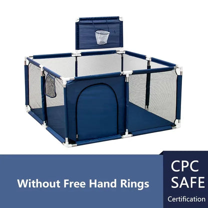 Playpens for Baby with Pull Rings Indoor Baby Playground Kids Balls Pool  Activity Fence Baby Games Park Child Safety Barrier