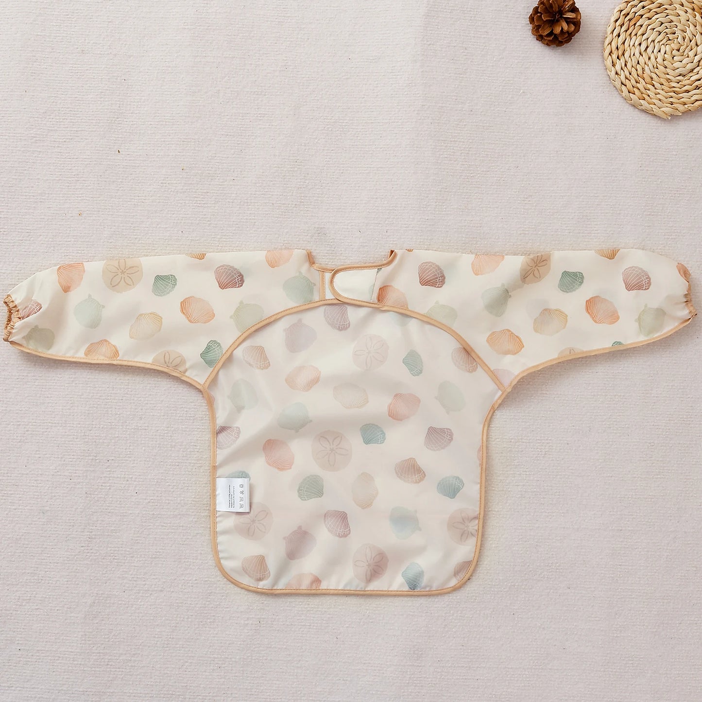 1 Pc Waterproof Baby Bibs Cute Infant Eating Child Drawing Long Sleeve Apron Self Feeding Baby 0-3 Year
