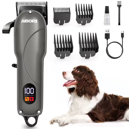 Black Dog Cat Clippers, Home Professional Cordless Cat Grooming Tools for Dog Thick Coat Clippers