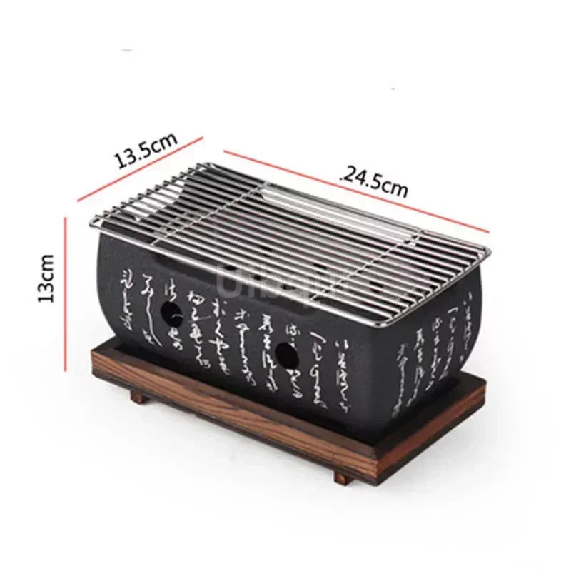 Portable Japanese Bbq Grill Korean Carbon Barbecue Grills Aluminium Alloy Indoor Outdoor Bbq Stove Barbecue Tools charcoal grill