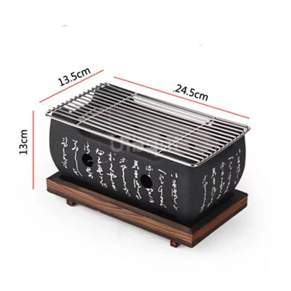 Portable Japanese Bbq Grill Korean Carbon Barbecue Grills Aluminium Alloy Indoor Outdoor Bbq Stove Barbecue Tools charcoal grill