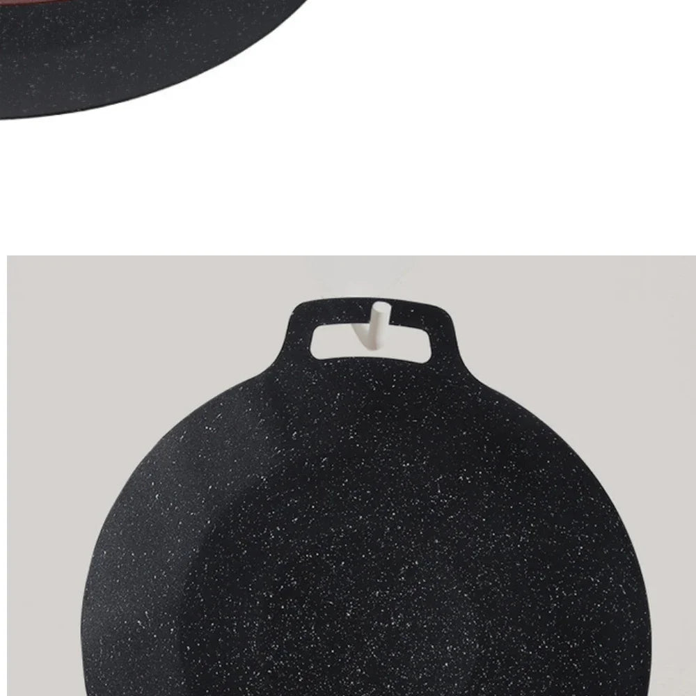 Roasting Round Pans Korean Aluminum Nonstick Grill Top Griddle Pan Bbq Fry Grill Outdoor Cast Iron Barbecue Griddles Grill Pans