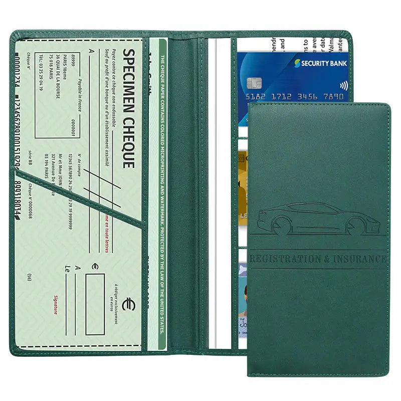 Car Document Holder Car Registration And Insurance Holder Auto Truck Compartment Accessories For Essential Information Driver