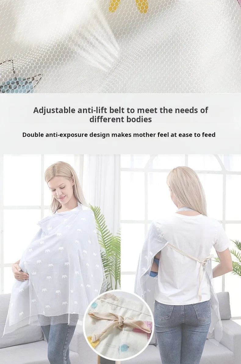 New Mother Nursing Cover Privacy Apron Cloth Cotton Muslin Blanket For Newborn Baby Outdoor Adjustable Breastfeeding Covers Cape