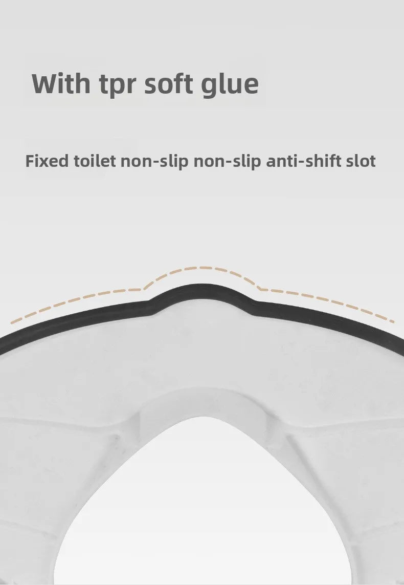 Foldable Toddler Toilet Seat, Portable Toilet Training Seats with Urine Barrier, Universal Family Toilet Seat with Suction Cups