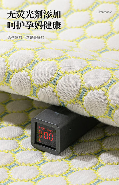 U-Shaped Pregnancy Pillow for Side Sleeping Maternity Body Pillow with Back & Belly Support Cooling Summer Sleep Comfort