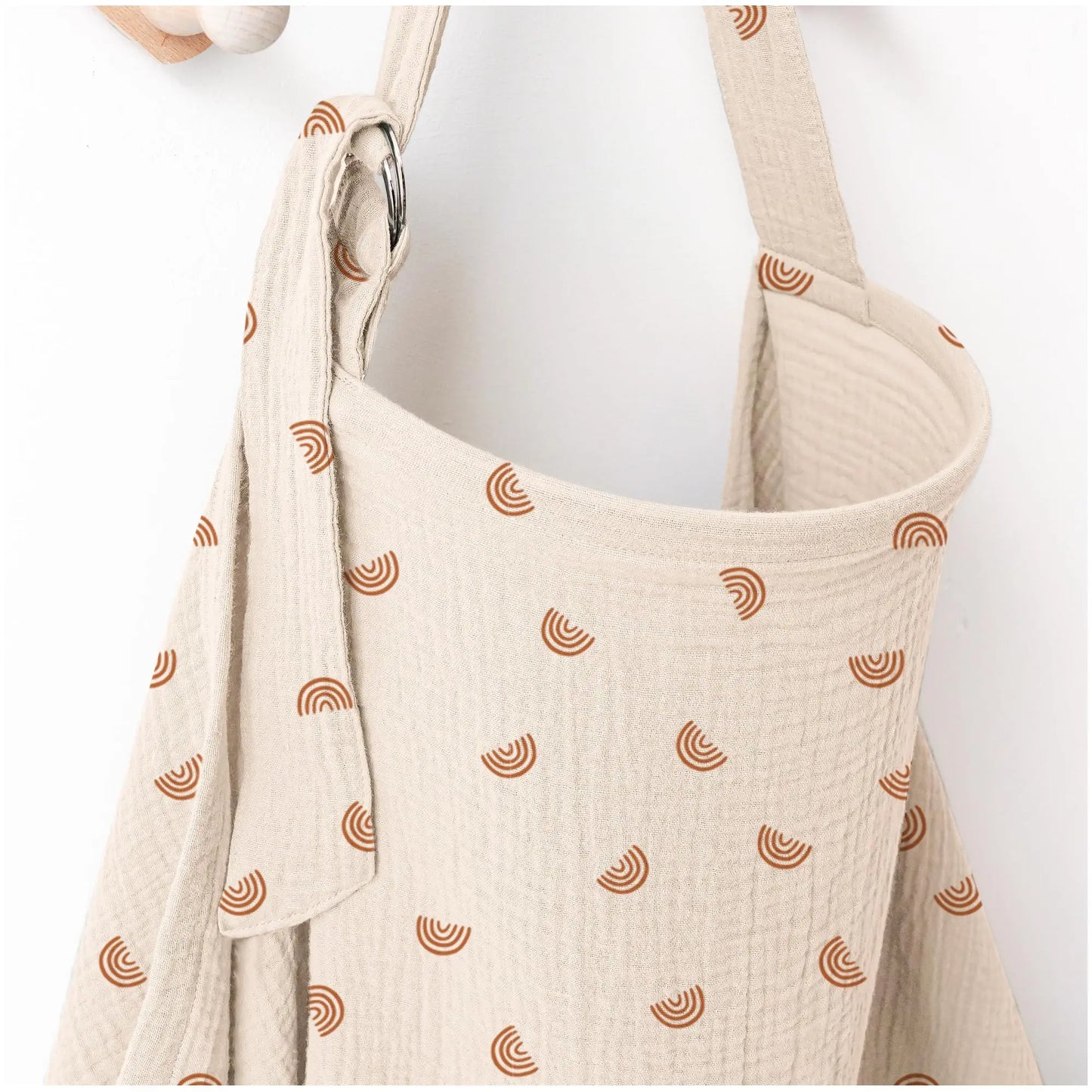 2025 Muslin Nursing Covers for Breastfeeding, Privacy Breast Feeding Cover with Arch Neckline for Mom and Baby Nursing Apron