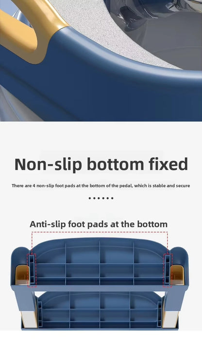 New Children's Toilet Stepped Baby Boys and Girls Toilet Training Foldable Foot Stool Toilet Seat Ring Stepped Assisted Tool