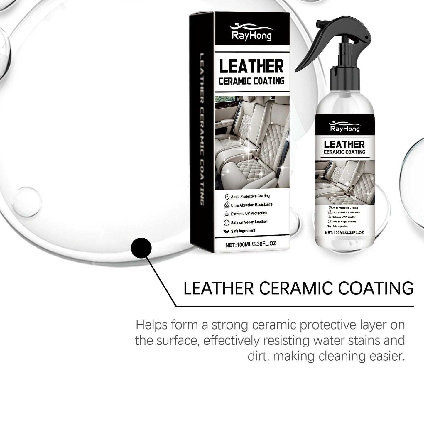 Car Leather Restorer Back To Black Gloss Rubber Plastic Renovator Longlasting Coating Leather Restore Auto Polish Cleaning Care