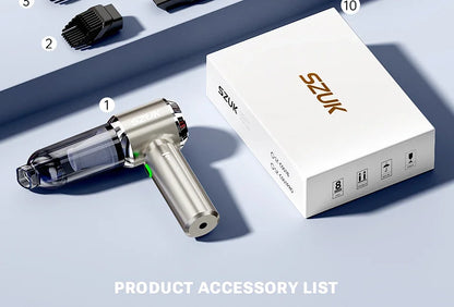 SZUK C012MAX 985000PA Car Vacuum Cleaner Portable Handheld Mini Vacuum Cleaner Cordless Powerful Car Cleaner Home Appliance