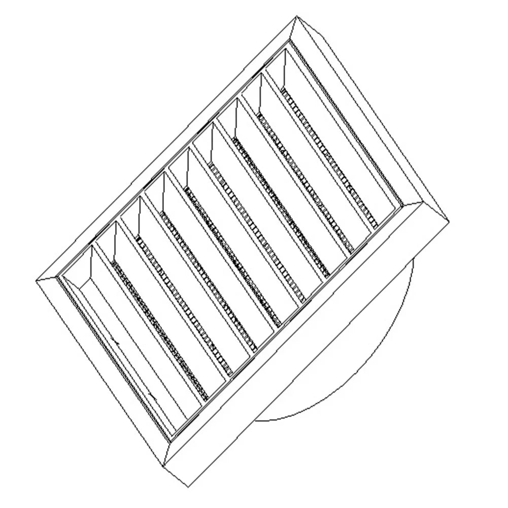 Efficient Ventilation Grille Durable PP Material Air Exhaust Outlet Fresh for Wall Ceiling Openings Vermin and Rodent Protection