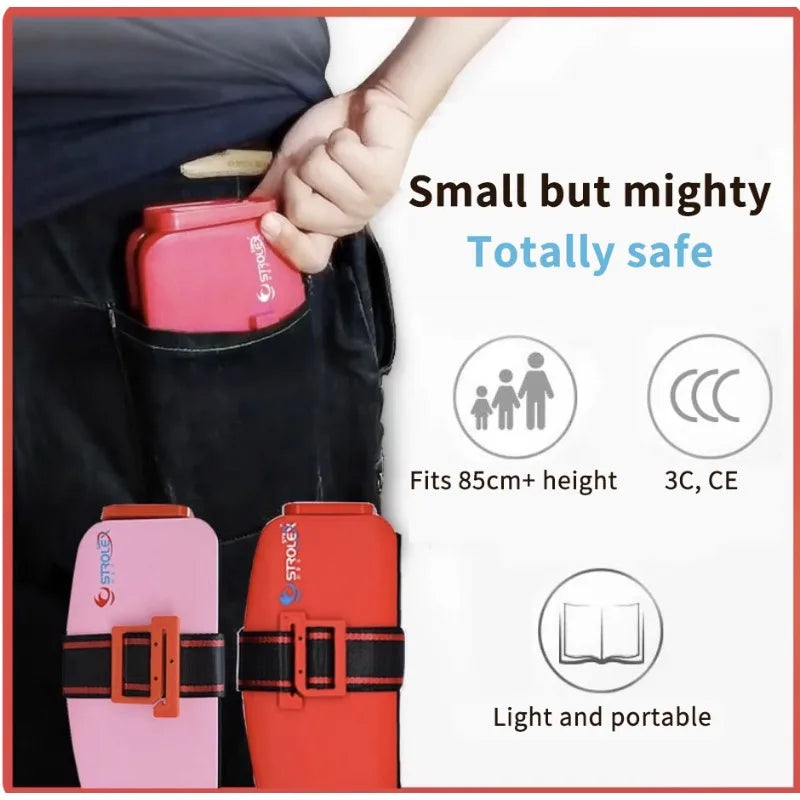 Mifold Portable Baby Car Seat Safety Cushion Travel Pocket Foldable Child Car Safety Seats Harness The Grab and Go Booster